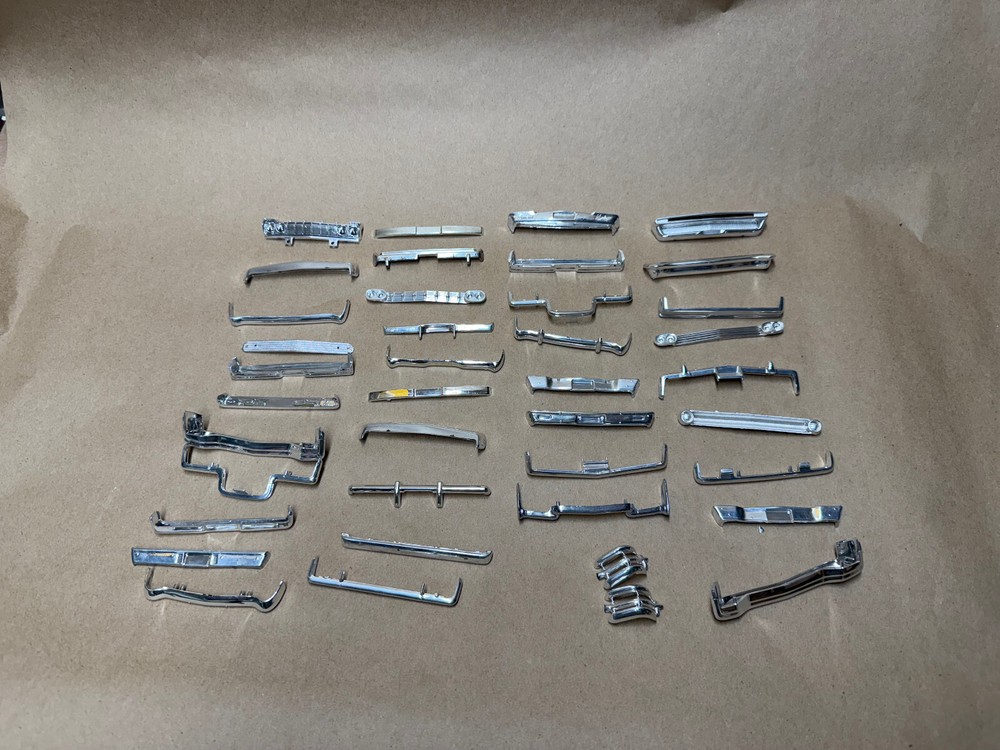 Bumpers 50’s 60’s Various Grills Custom 1/25 Scale Model Various Chrome PARTS