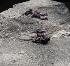 1/35 Scale Military Diorama Base Terrain Display Model Soldiers Figures Diecast