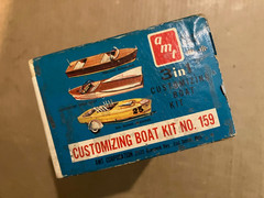 vintage AMT 159 Customizing Boat Kit Box Only