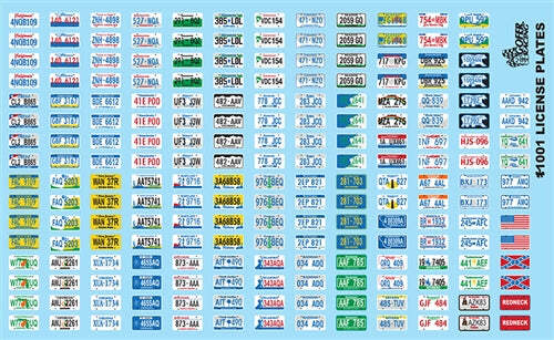 Gofer Racing Decals 11001 1/24 Decals – License Plates