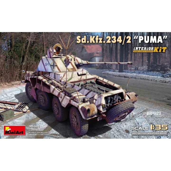 Miniart #35414 1/35 Sd.Kfz.234/2 Puma – Interior Kit