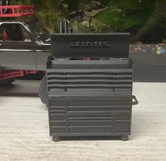 72 Tool Box Triple Bank Rolling Cabinet 1 25 Scale Garage Diorama Shop Scenery