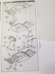 1958 Edsel Pacer FRAME from AMT 1:25 Model Kit 58