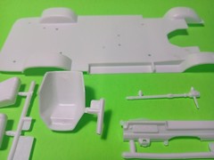 Interior 1975 Chevy Van Aquarod Race Team 1/25 AMT Dog House Bucket Seats Dash