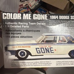 🚨Lindberg Color Me Gone🔥1964 Dodge💪🏼330 Super Stock Model Sealed