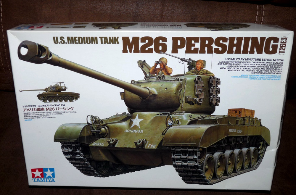 New In Box Tamiya 1/35 US M26 Pershing T26E3 Medium Tank 35254