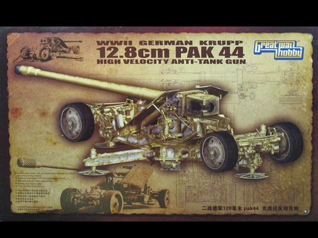 Great Wall Hobby 1/35 GMN Krupp 12.8cm Pak 44 H. Velocity Anti Tank Gun #L3526
