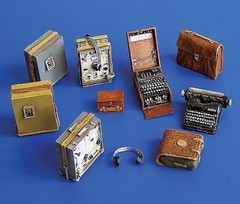 1/35 Scale Die-Cast Resin Model Assembled Kit German Radio Set Scene Model