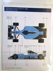 Decalpool 1:20 Scale Leyton House CG901B F1 1990 Decal Sheet DP336 suit Tamiya