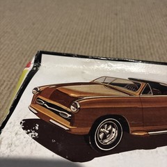 AMT 1950 FORD CONVERTIBLE SHOWBOAT 1/25 SCALE CUSTOMIZING KIT Never Built