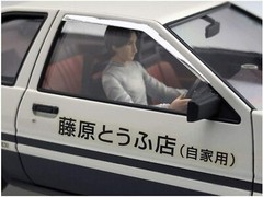 Aoshima 1/24 Initial D Series Fujiwara Takumi AE86 Trueno with Driver Figure