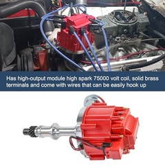 HEI Distributor w/Cap & Rotor Replacement For Pontiac 301ci 326ci 350ci 389ci