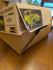 (©1970) REVELL ’50 AUSTIN DRAG SEDAN #H-1208 vintage Open Box AS-IS