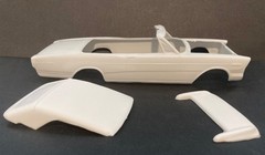 1966 FORD GALAXIE CONVERTIBLE RESIN CONVERSION KIT for 1/25 AMT GALAXIE KITS
