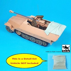 Black Dog 1/35 Canvas Cover for Sd.Kfz.251/22 Ausf.D WWII (for AFV Club) T35309