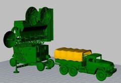 1/144 Russian SNR-75 (SA-2) Fan Song Radar (fine detail) Resin Kit