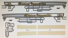 DECALS-Mission Impossible” 55 Chev Gasser, Beautiful, Decal skill required