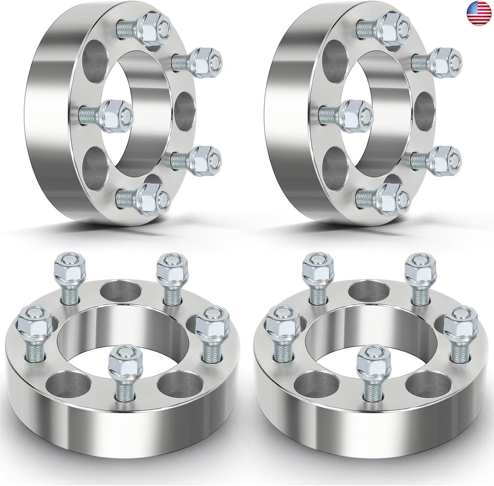 ECCPP 4PCS 1.5 inch Wheel Spacers 5×4.75 to 5×4.75 5X120.65mm 12×1.5 Studs