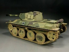 1/35 Built Amusing Hobby 35A019 WWII German Panzer 38D 8cm PAW 600 Tank Model