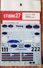 DECAL: 1/24 DC1164 1986 RACING PORSCHE 962C #1/2 WEC