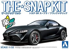 AOSHIMA 1/32 The Snap Kit Series Toyota GR SUPRA Black Metallic Plastic Model 10