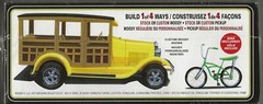 AMT 1929 Ford Woody Pickup, Builds 1 of 4 Ways w/ Bonus Bike 1/25 1269 (104) ST