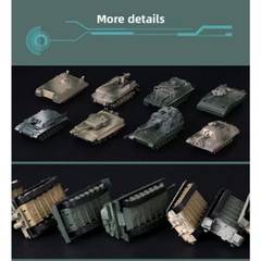 1/72 Scale Mini Plastic Assembled Tank Model Kit WWII Military Model Puzzles