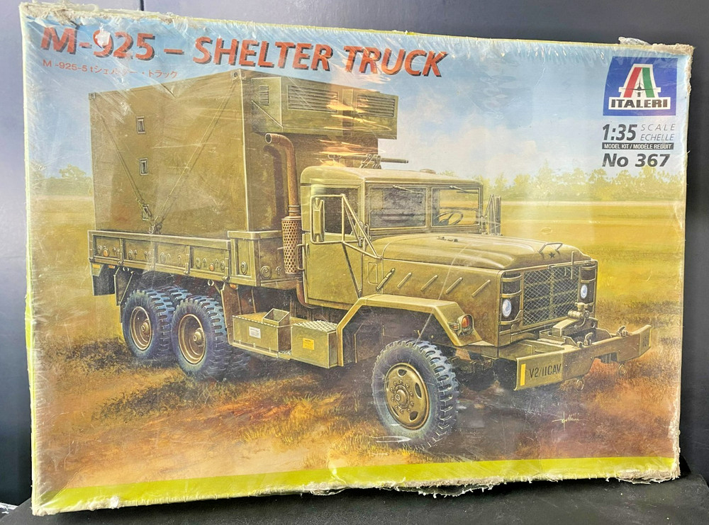 M-925 SHELTER TRUCK 1999 MODEL MASTER ITALERI 1:35 SEALED **WORN BOX**
