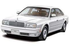 Aoshima 1/24 Model No.89 Nissan G50 President JS/Infiniti Q45 1989 Plastic Model
