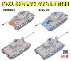 RYE FIELD 5161 1/35 M-50 Sherman Early Pattern Degem Aleph/Degem Beth Model Kit