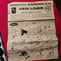 AMT 1967 North American Van Lines Tractor Trailer Model Kit Unbuilt Open Box