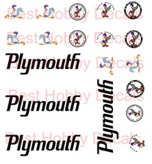 Plymouth Super Bird Special decals 1/64th Scale Waterslide Decals