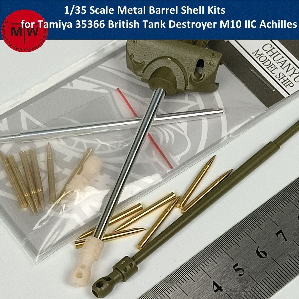 1/35 Metal Barrel Shell for Tamiya 35366 British Tank Destroyer M10 IIC Achilles