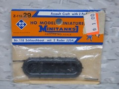 Roco Minitanks (NEW) 1/87 WWII US Rubber Assault Craft W/2 Paddles Lot #437Y