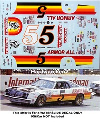 NASCAR DECAL # 5 ARMOR ALL 1978 CHEVROLET MONTE CARLO NEIL BONNETT 1/25