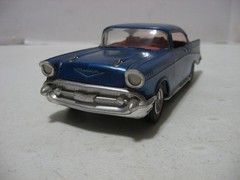 AMT/ERTL Blue 1957 Chevy Hard Top 1/25 Scale Built Model Kit #31543