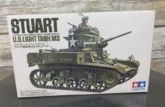 Tamiya 1/35 US Light Model Tank M3 Stuart – Kit# 3542 1/35 Scale, New Open Box
