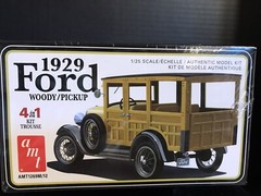 AMT 1269M/12 1929 FORD WOODY/PICKUP 4 in 1 MODEL KIT-NIB-1/25 SCALE