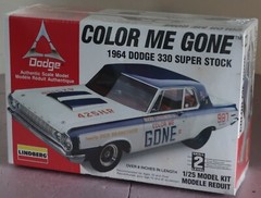 1964 Dodge 330 Color Me Gone Lindberg Model Kit NOS PERFECT!