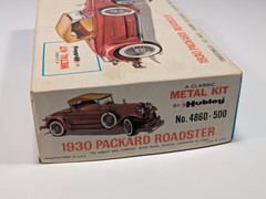 Hubley 1930 Packard Roadster Metal Car Model Partially Assembled FOR PARTS