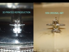1956-1960 CONTINENTAL PROMO CAR OR TOY STORE REPRODUCTION PLASTIC HOOD ORNAMENT