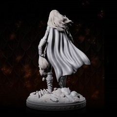 1/24 Scale Resin Figure Model Kit Gallant Warrior Girl Unassembled, Unpainted.