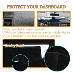 Yiz Dash Cover Mat for Ford F150 F250 F350 Bronco 92-97