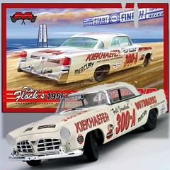 MOEBIUS MODELS 2302 1/25 1956 CHRYSLER 300B OF NASCAR 2XCHAMP TIM FLOCK KIT