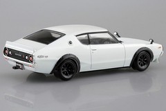 Aoshima 1/32 NISSAN SKYLINE GT-R C110 Custom Snap Model Kit *SILVER*