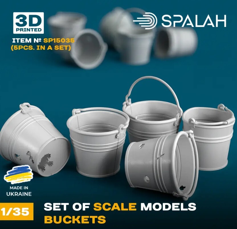 Buckets 5 pcs Set of scale models 1/35 SPALAH 15035