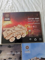Three DIY Kits, Military Series Vehicles, Build It Yourself, Wood, NEW