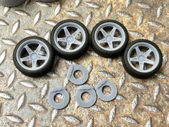 Resin 21/20 Inch: “Dodge Demon” Model car Wheels/Tires 1/24 scale