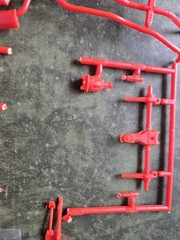 1970 Corvette LT-1 ZR-1 1/25 Model Car Parts Body & suspension Stk A71