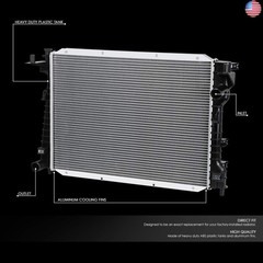 DNA Motoring OEM-RA-2256 OE Style Bolt-On Aluminum Core Radiator Compatible